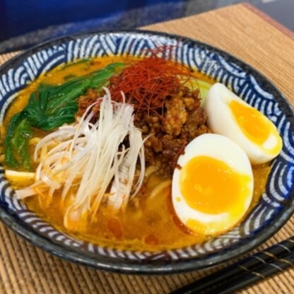 初めて担々麺作りました！美味しくて、すごく好評でした。